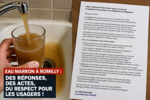 ROMILLY SUR SEINE : LE RETOUR DE L&rsquo;EAU MARRON