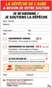 SANS VOTRE SOUTIEN LA D&Eacute;P&Ecirc;CHE EST EN DANGER