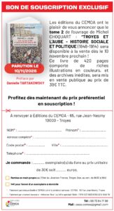 HISTOIRE SOCIALE ET POLITIQUE DE TROYES ET L’AUBE (TOME 2) DE MICHEL CHOQUART